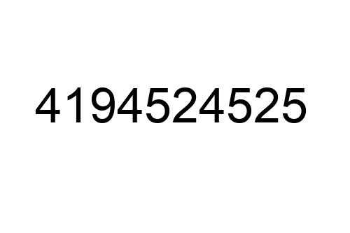 4194524525